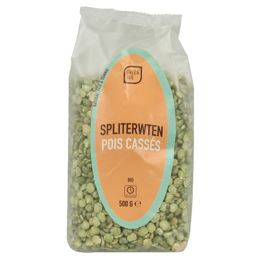 Greenage Spliterwten bio 500.00 Gram