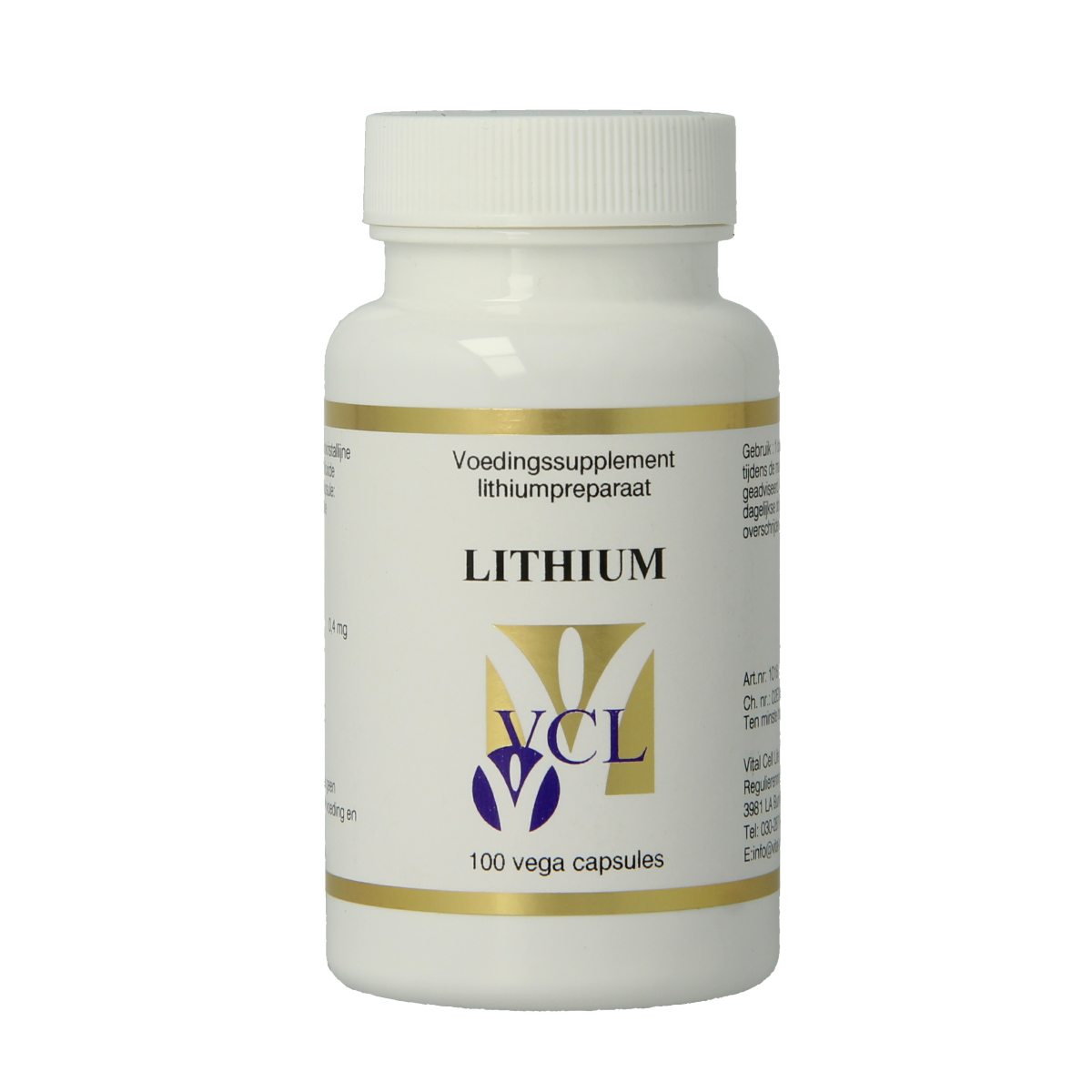 Vital Cell Life Lithium 400 mcg  100.00 Vegetarische capsules