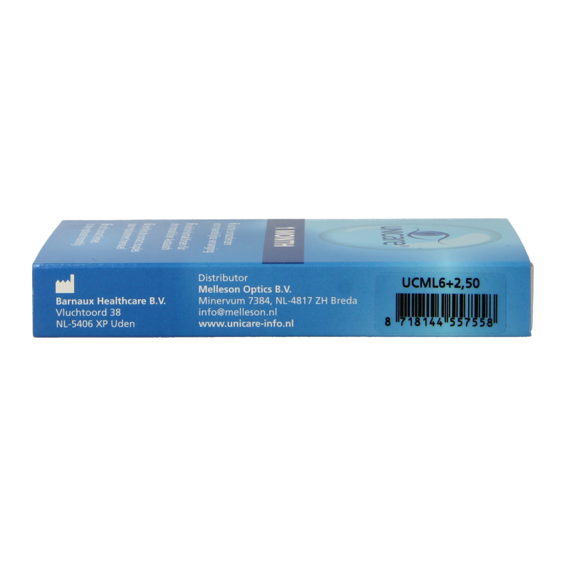 Unicare Maandlenzen +2.50 6 Stuks