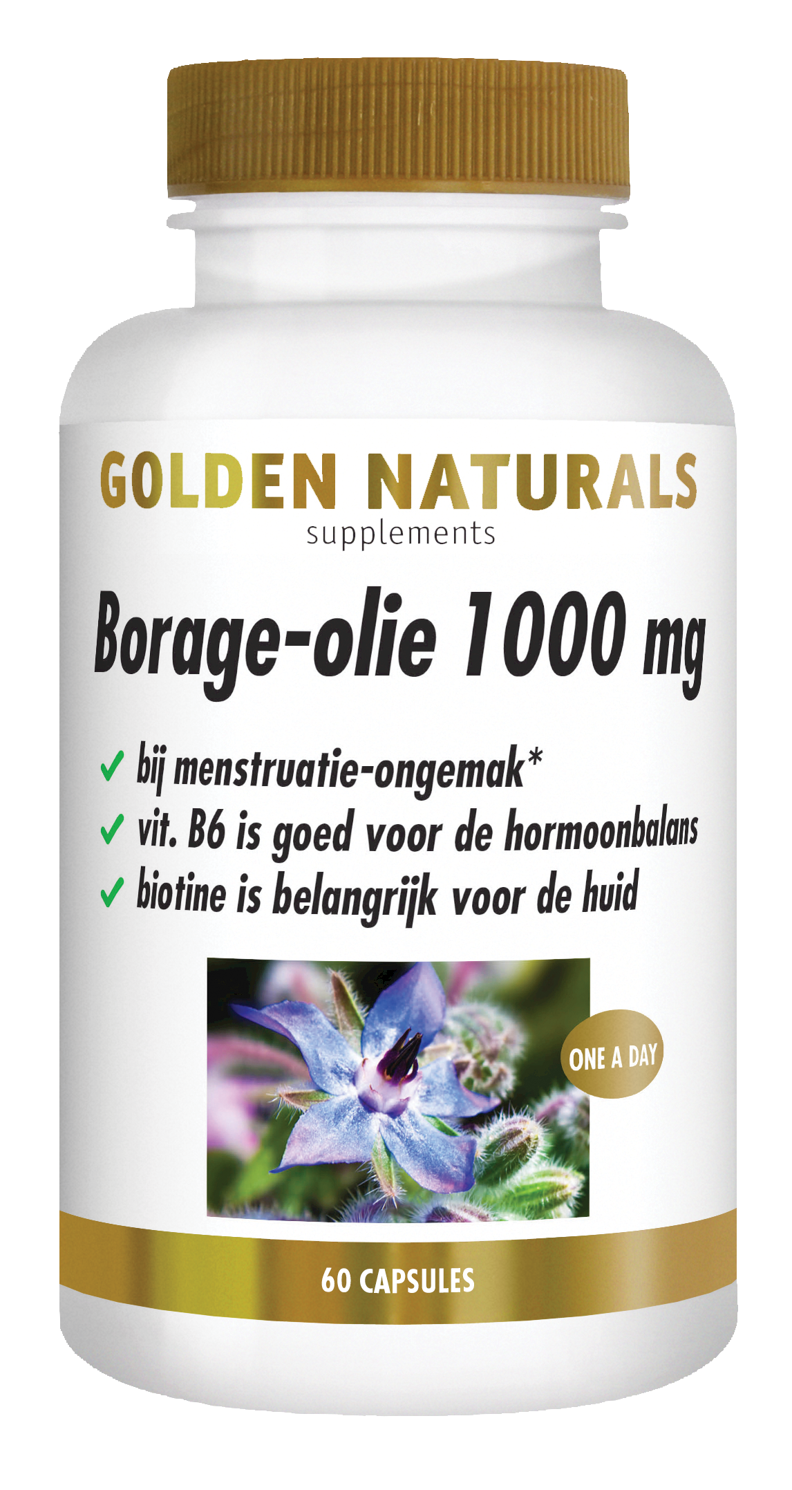 Golden Naturals Op=Op Borage olie 60.00 Capsules
