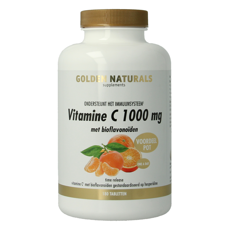 Golden Naturals Vitamine C 1000 bioflavonoiden 180 Tabletten