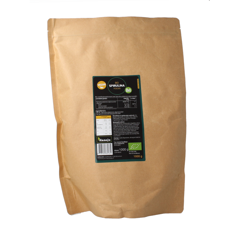 Hanoju Spirulina poeder bio 1 Kilogram