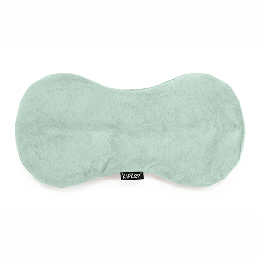 KipKep Woller warmtekussen in calming green, regular size, soft fabric with a comforting, cozy appearance.