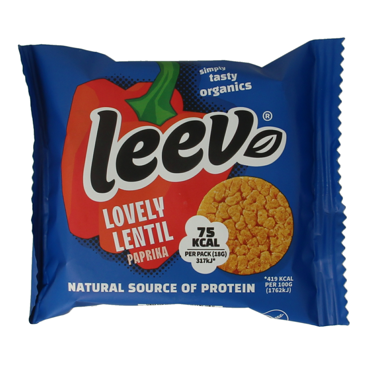 Leev Lovely lentil cakes paprika bio 18.00 Gram