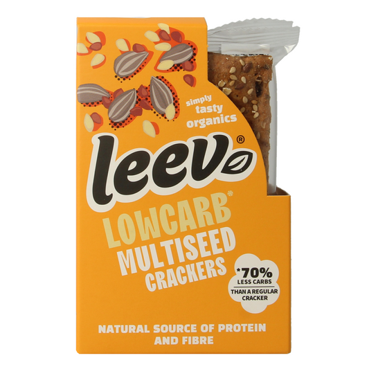 Leev Lowcarb crackers multiseed bio 80.00 Gram