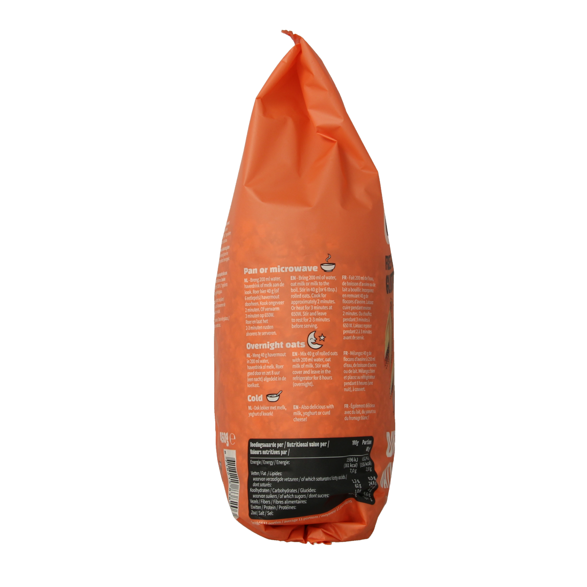 Leev Havermout glutenvrij zak bio 450.00 Gram