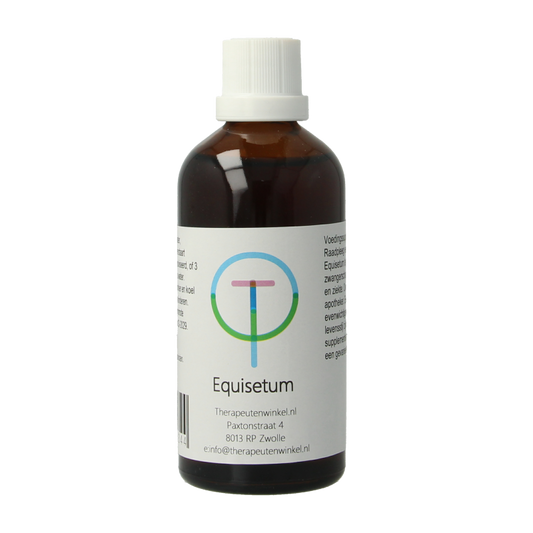 Therapeutenwinkel Equisetum herbal remedy in 100ml bottle, featuring fresh green herbs for natural health support.