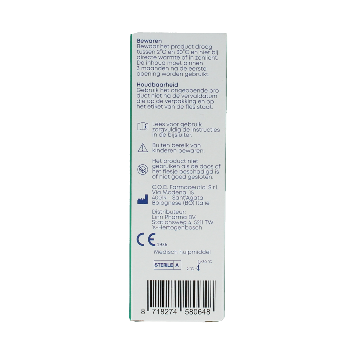 Linn Allergie neusspray 20ml for hay fever and allergy relief, shown in the image with spray bottle and label details.