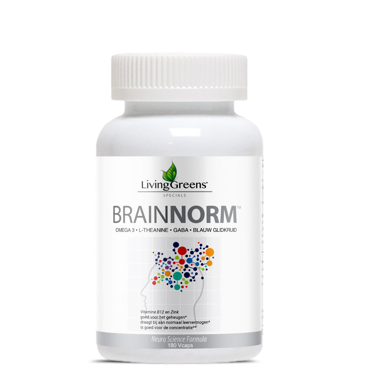 Livinggreens Brainnorm 180.00 Vegetarische capsules