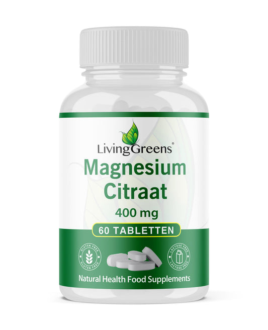 Livinggreens Magnesium citraat 400mg 60 Tabletten