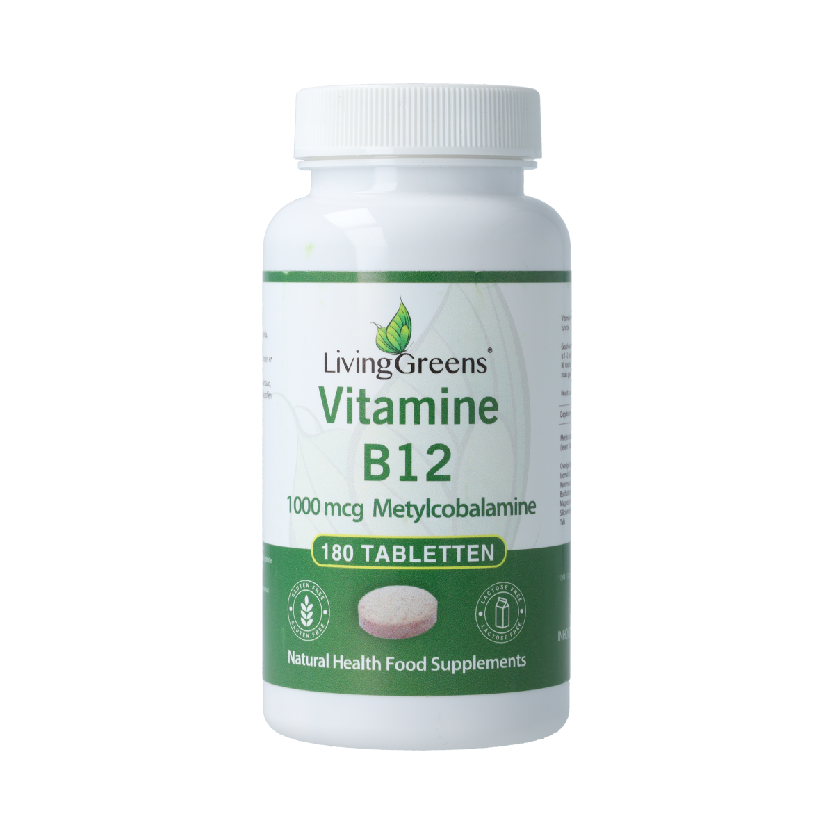 Livinggreens Vitamine B12 methylcobalamine 1000mcg 180.00 Tabletten