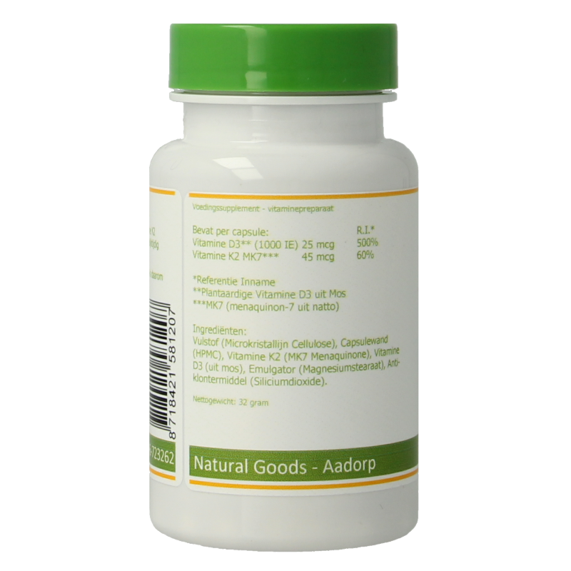 Elvitum  Vitamine K2 & D3 90 Vegetarische capsules