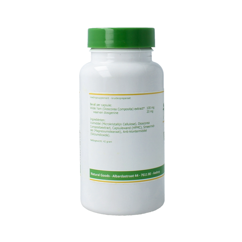 Elvitum  Wild yam 100mg 20% diosgenine 120 Vegetarische capsules