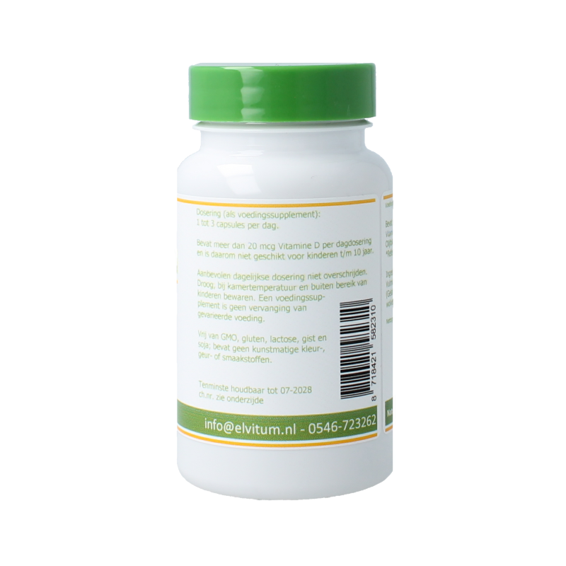 Elvitum  Vitamine D3 1000IE/25mcg 120 Capsules