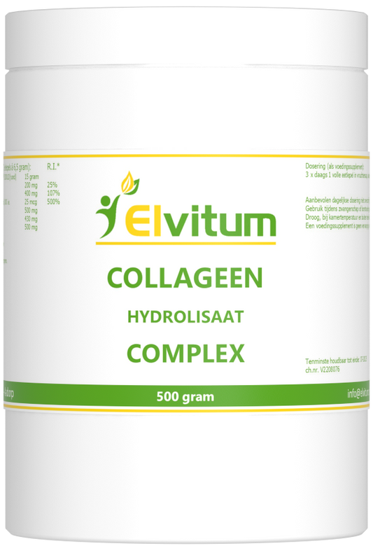 Elvitum  Collageen complex 500 Gram