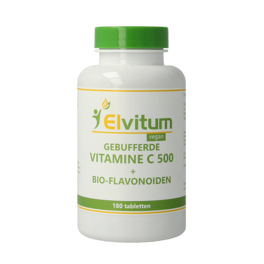 Elvitum  Gebufferde vitamine C 500mg 180.00 Tabletten