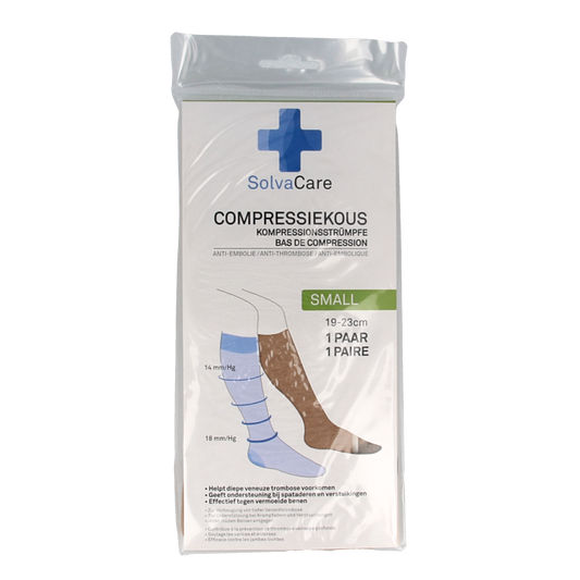 Solvacare Compressiekous beige S 19 - 23 cm 1 Paar