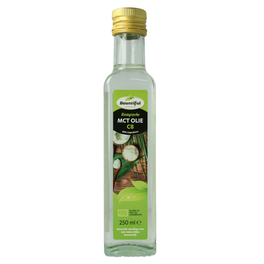 Bountiful Mct olie coconut pure - 99% caprylic bio 250.00 Milliliter