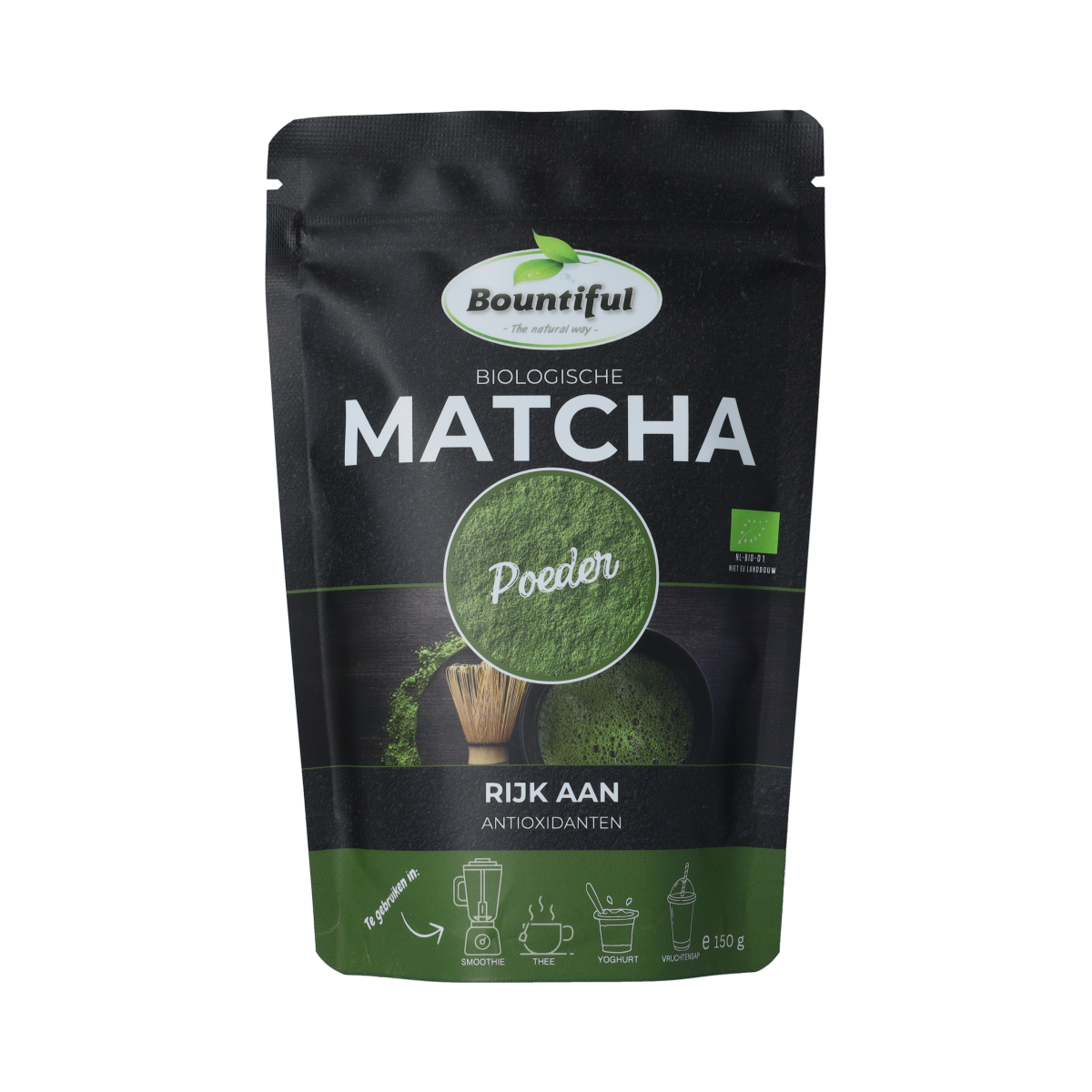 Bountiful Matcha poeder bio 150.00 Gram