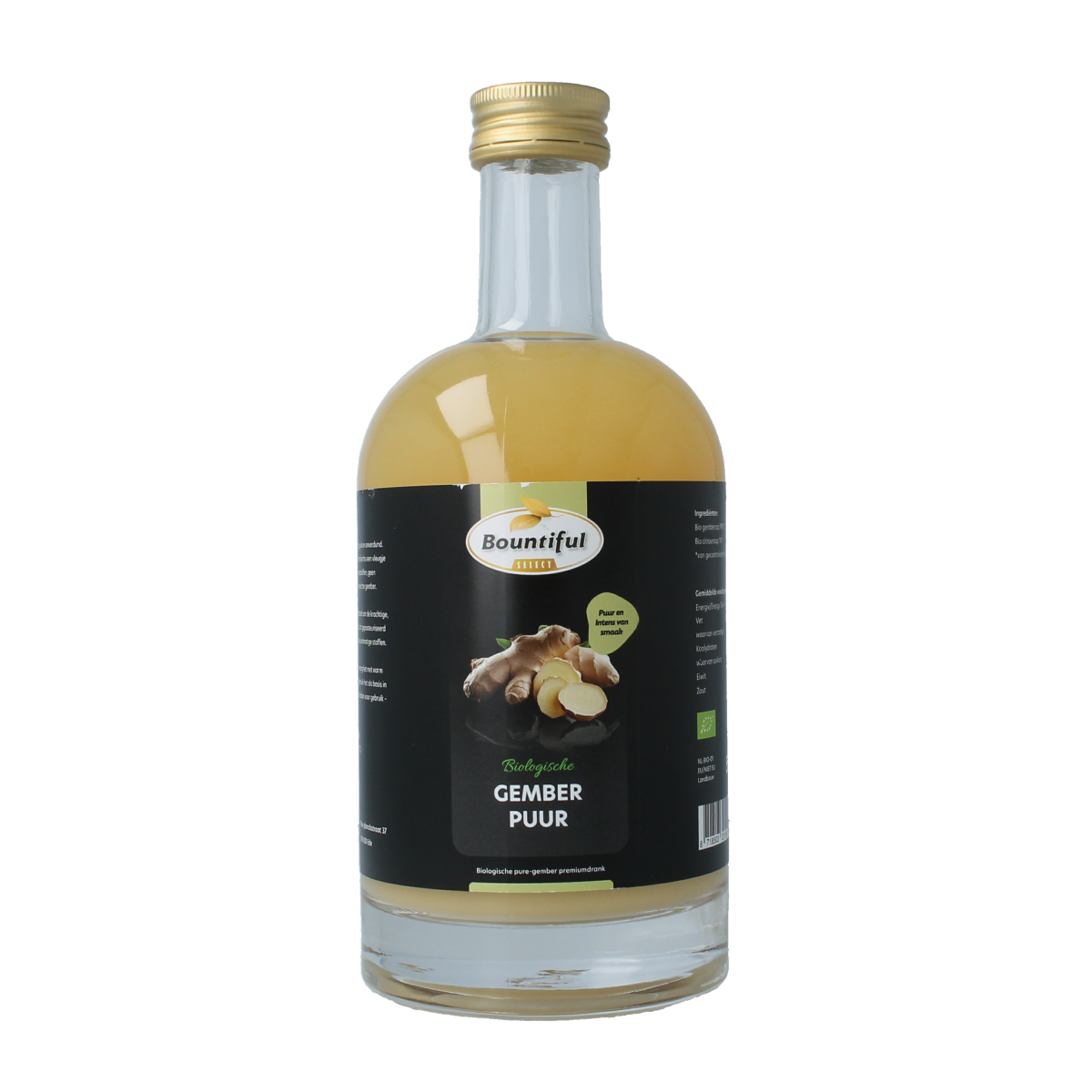 Bountiful select Gember sap puur bio 500.00 Milliliter