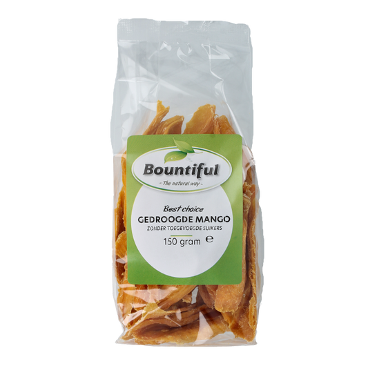 Bountiful Mango gedroogd zonder toegevoegde suikers 150 Gram