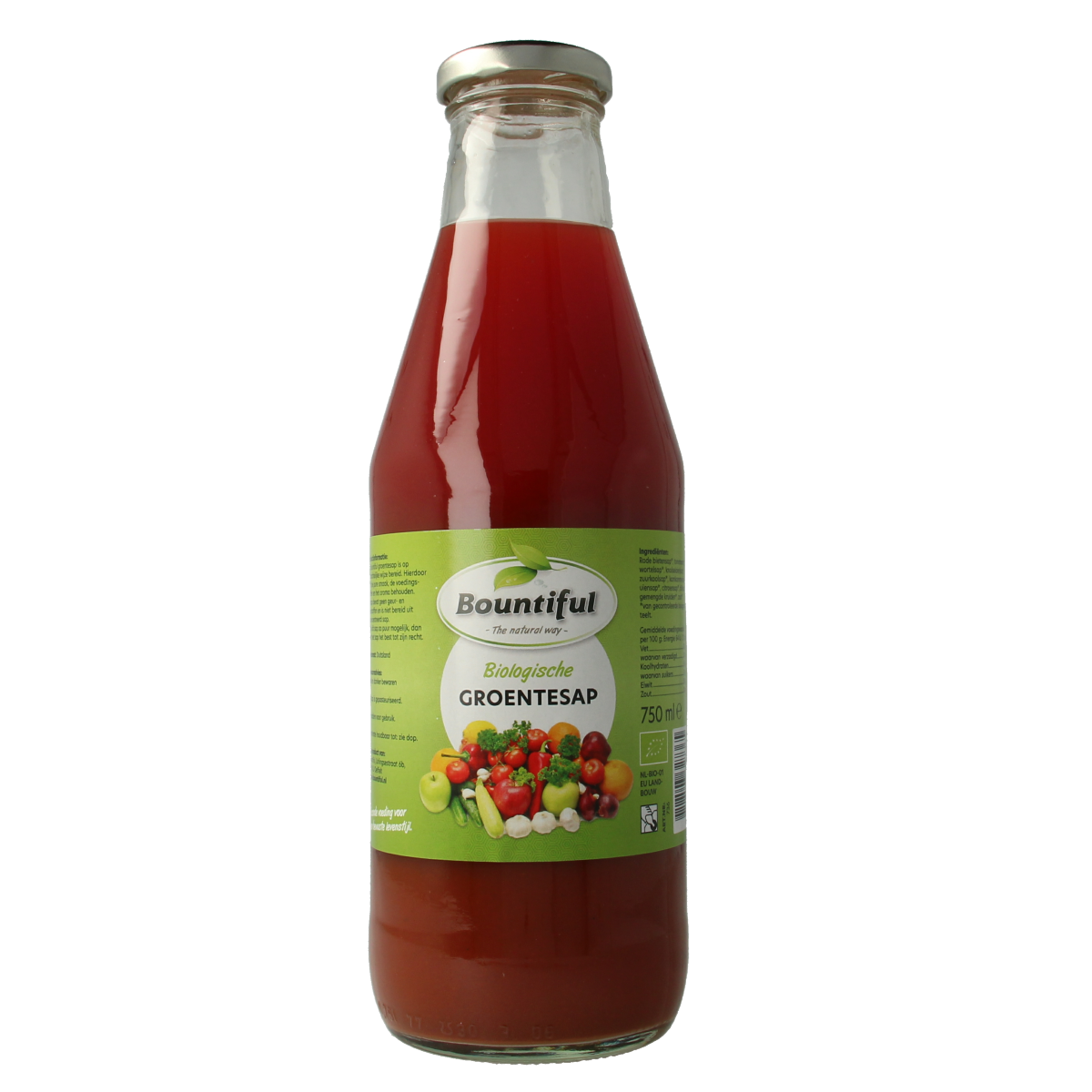 Bountiful Groentesap bio 750.00 Milliliter