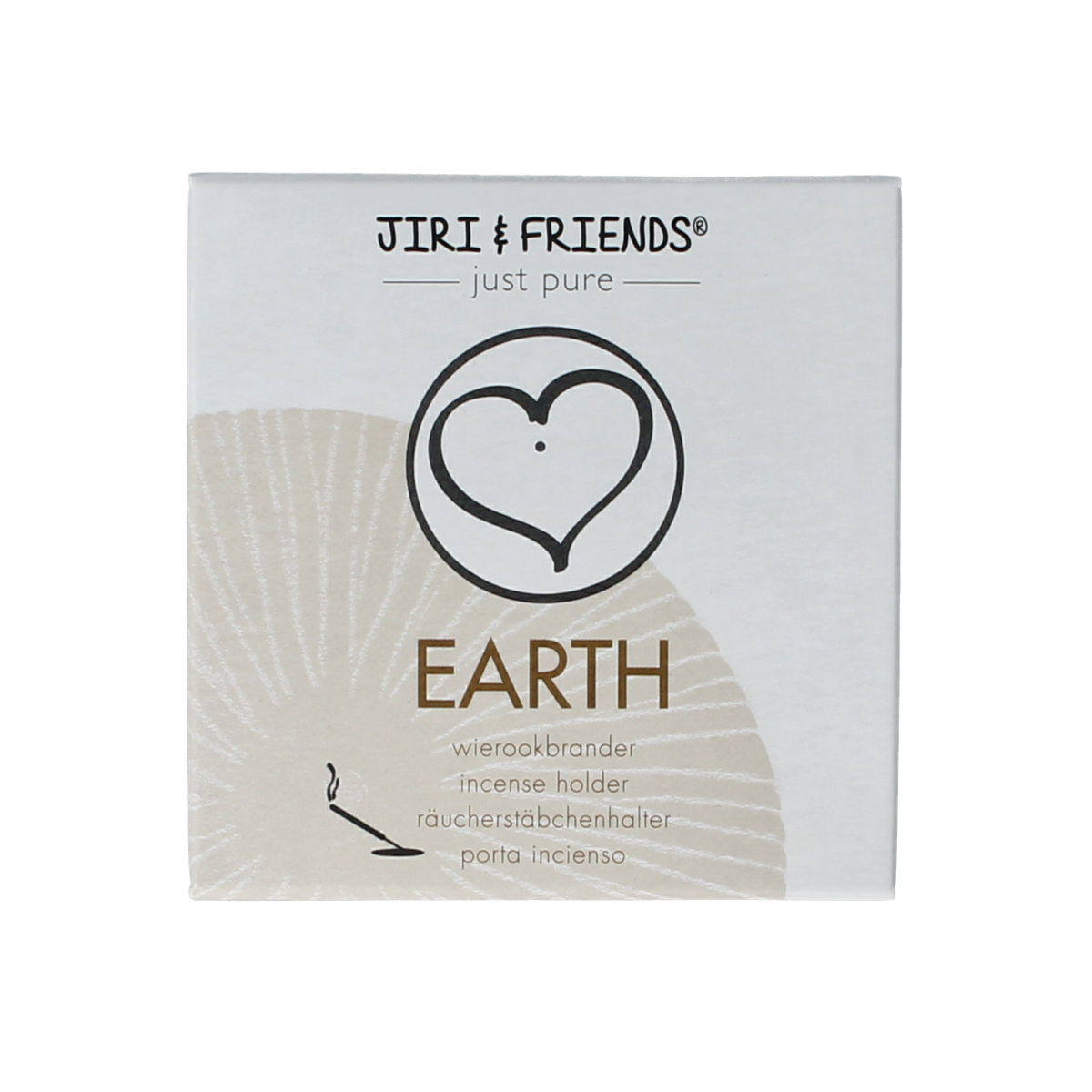 Volatile earth incense holder showing a natural, textured clay design for holding incense sticks.
