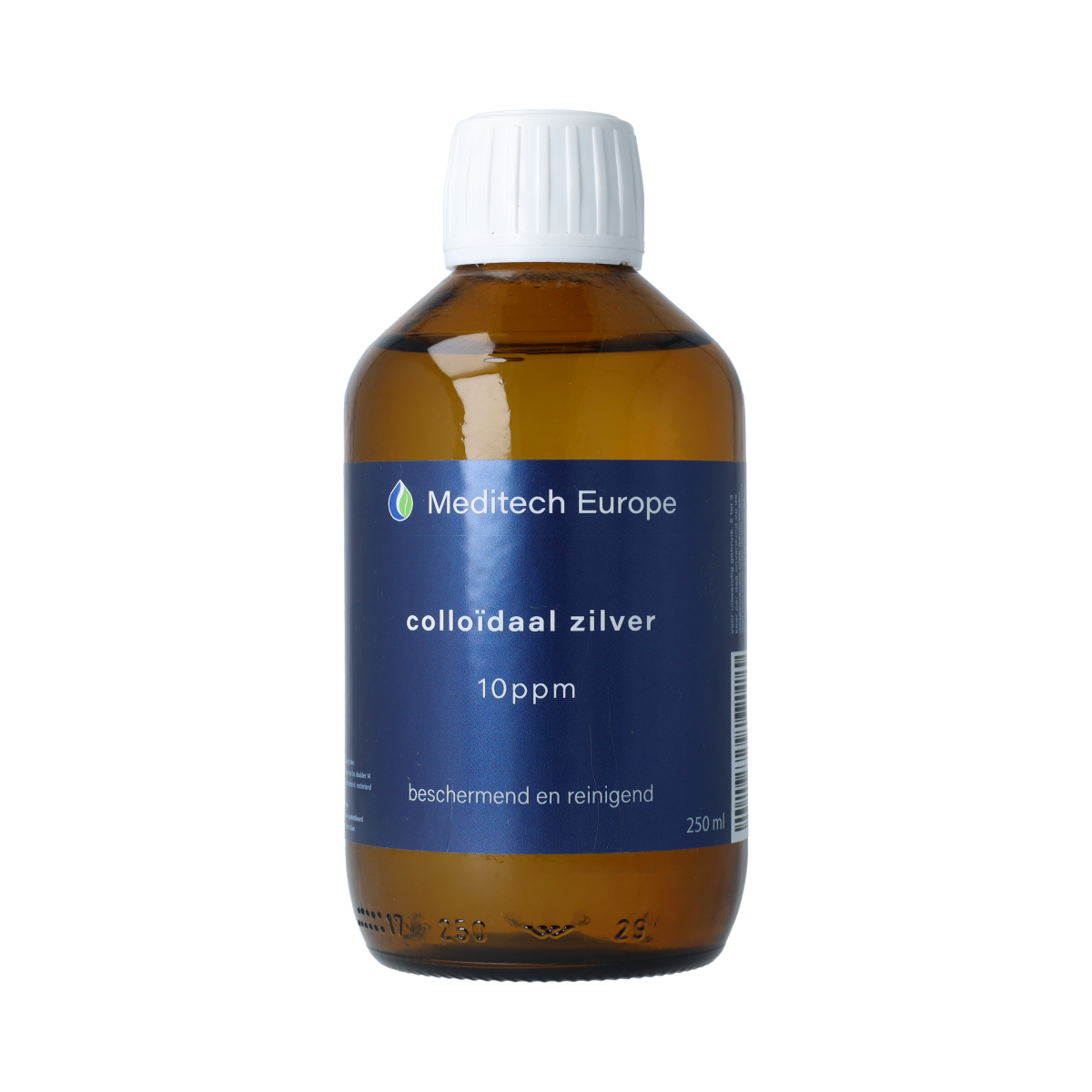 Meditech Colloidal Silver Water 250ml in a clear spray bottle, used for body care and natural skin healing.