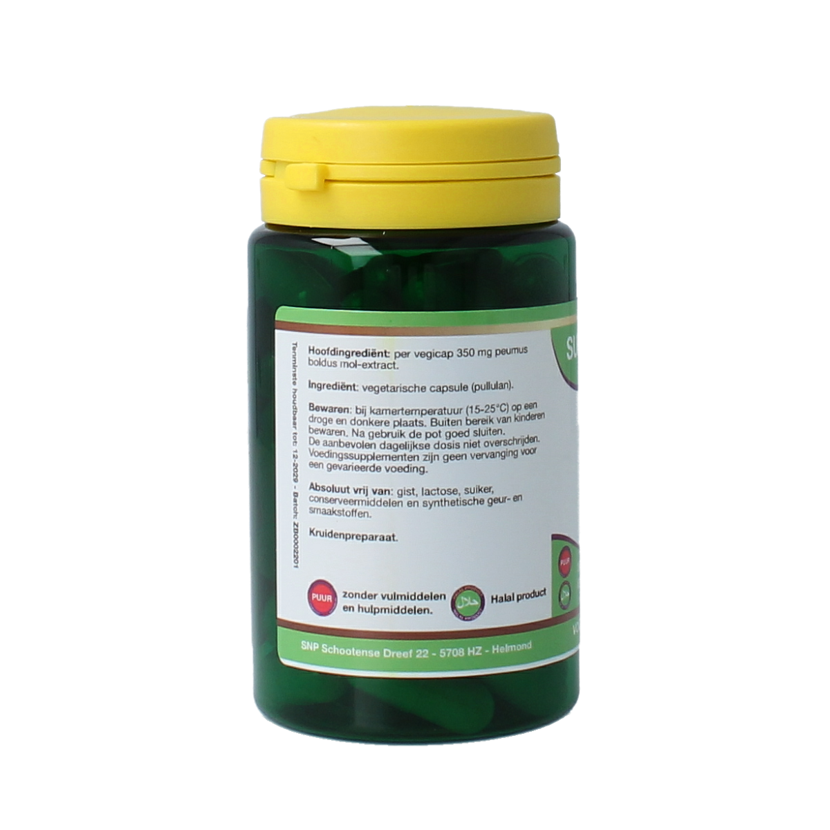 SNP Boldo 350mg puur 60.00 Vegetarische capsules