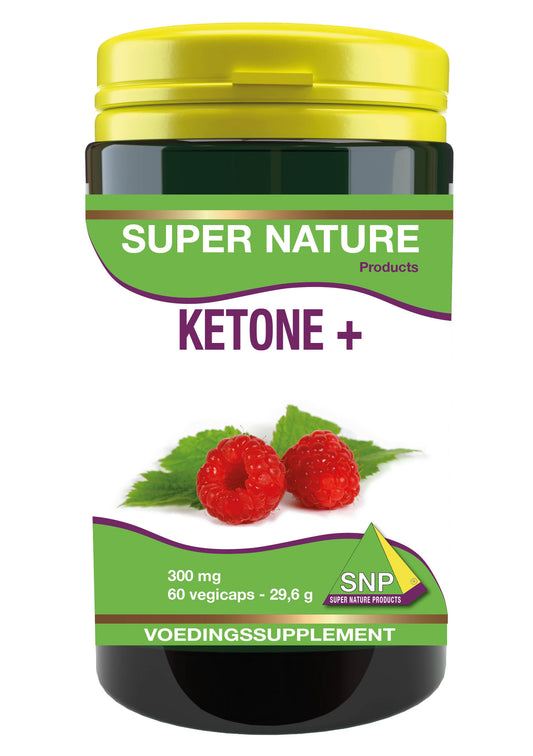 SNP Ketone + herbal capsules, vegetarian supplement in a white bottle with a label, designed for wellness and health support.