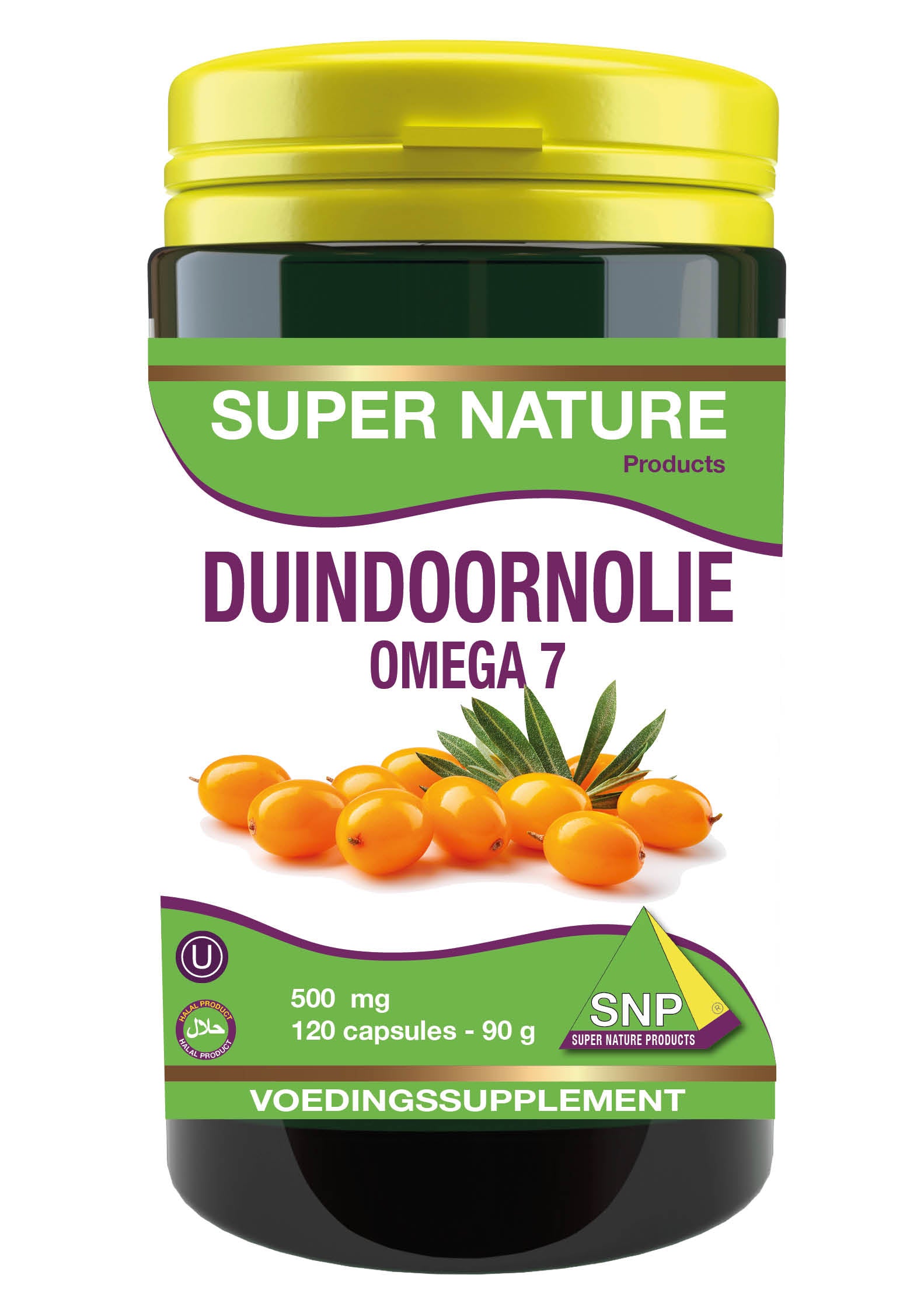 SNP Duindoorn olie omega 7 500mg halal kosher 120 Capsules