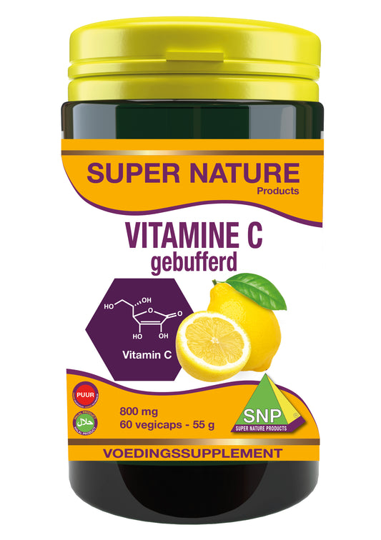 SNP Vitamine C 800mg gebufferd puur 60 Vegetarische capsules