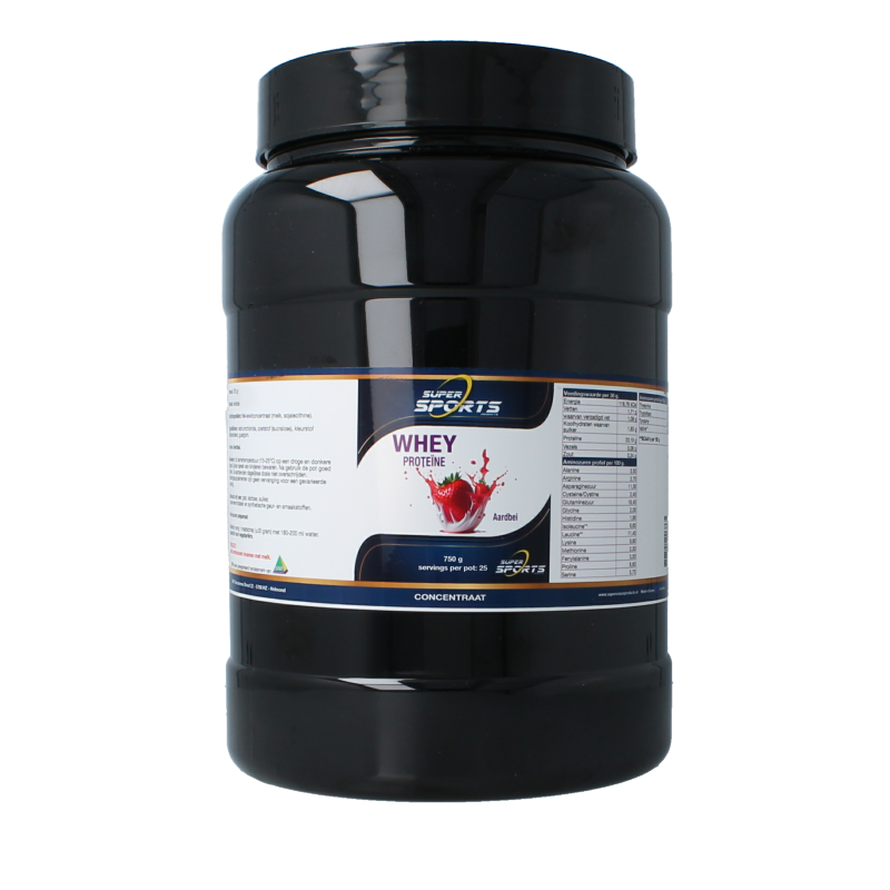 Nutritex Whey proteine aardbei 750 Gram