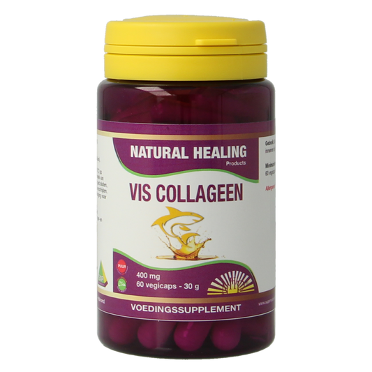 NHP Vis collageen 400mg puur 60.00 Vegetarische capsules