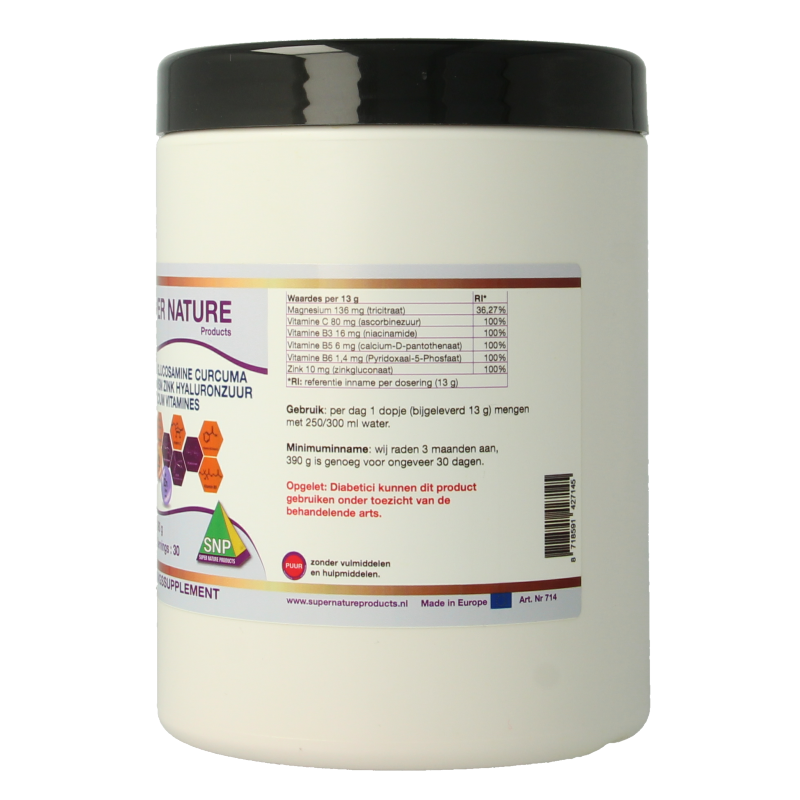 SNP Collageen glucosamine curcuma magnesium MSM 390 Gram