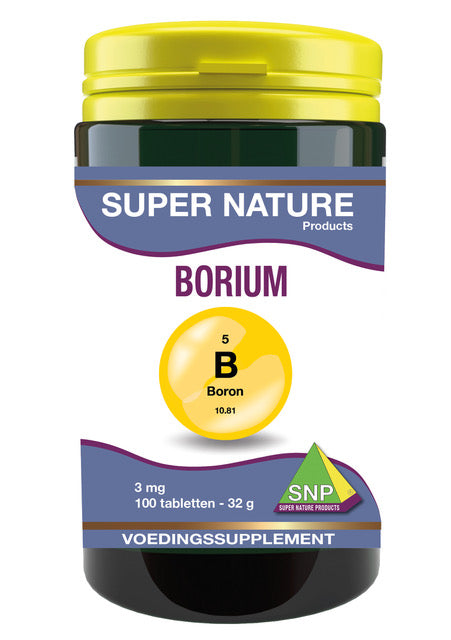 SNP Borium 100.00 mineral tablets in a bottle, dietary supplement for mineral support, natural mineral complex.