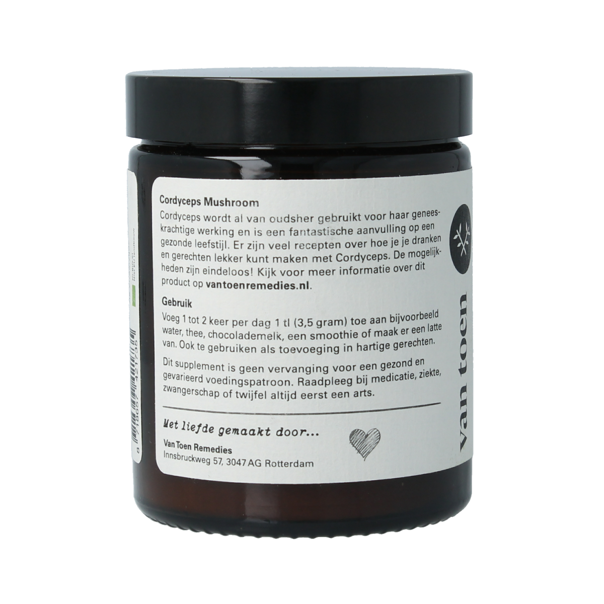 Van Toen Cordyceps poeder bio 80.00 Gram