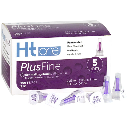 HT One Ht One Plusfine pennnaalden 5mm 31G 100.00 Stuks