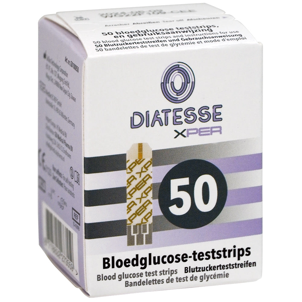 Diatesse DIATESSE XPER TESTSTRIPS 50.00 Stuks