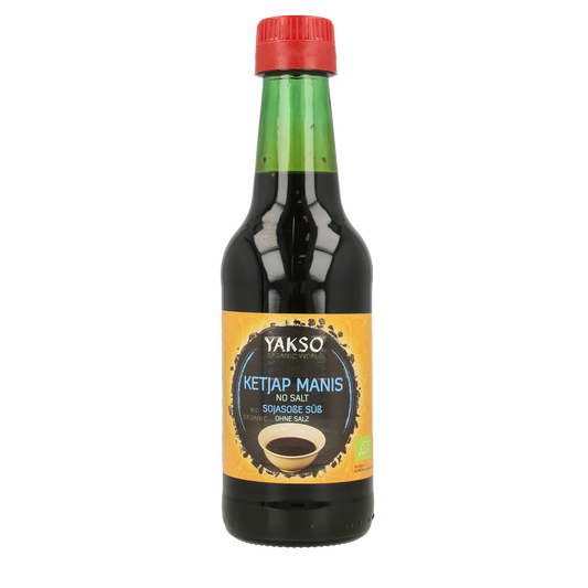Yakso Ketjap zonder zout bio 250.00 Milliliter