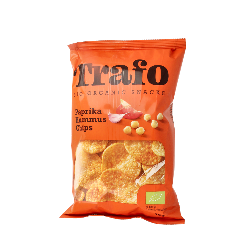 Trafo Hummus chips paprika bio 75 Gram