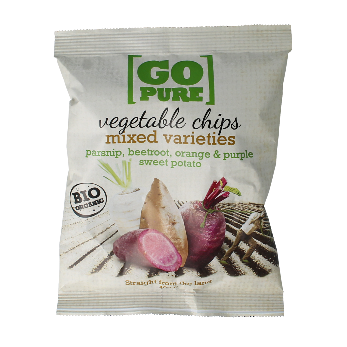 Go Pure Chips groente bio 40.00 Gram