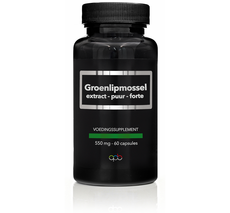 APB Holland Groenlipmossel extract puur forte 550mg 60 Vegetarische capsules