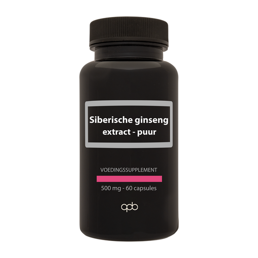 APB Holland Siberische ginseng extract puur forte 500mg 60.00 Vegetarische capsules