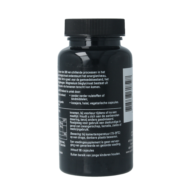 APB Holland Magnesium bisglycinaat puur 600mg 90 Capsules