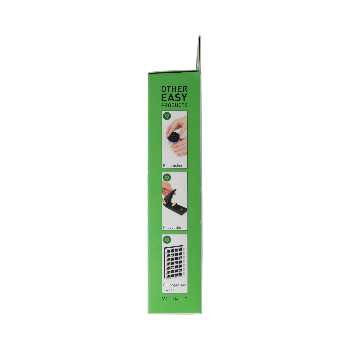 Vitility medicijnbewaardozen with one compartment, compact medicine storage box for organizing pills and medications.