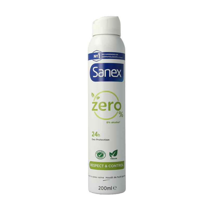 Sanex Deodorant spray zero% respect & control 200 Milliliter