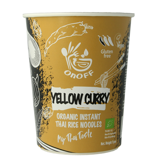 Onoff Instant noodlesoup yellow curry bio 75.00 Gram