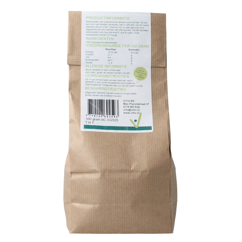 Vitiv Kikkererwten bio 500 Gram