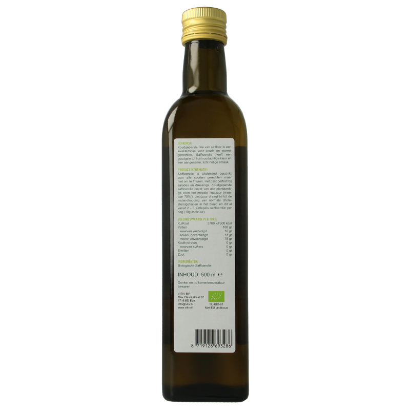 Vitiv Saffloerolie bio 500 Milliliter